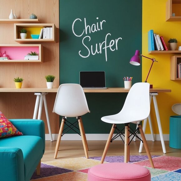 Kids Modern Minimalist Style Chairs Toddler Kids Chairs With Natural Wooden Legs - Picture 4 of 8